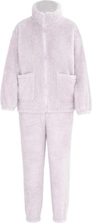 Miso Dames Sherpa Fleece Loungewear Set (Paars)