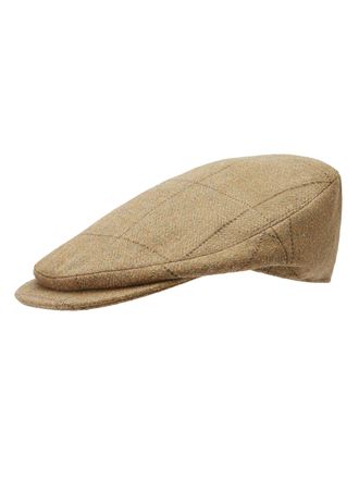 Oliver Brown Helmsley Cap - Moss Windowpane Tweed