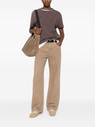 Brunello Cucinelli Brunello Cucinelli Womens Cotton And Linen Blend Trousers - Tan - Size EU 46 (Womens)