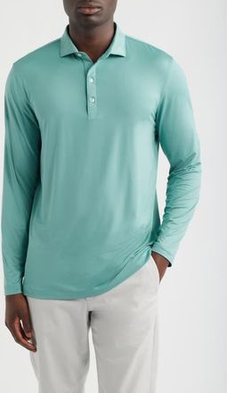 Johnnie-O Swing Long Sleeve Performance Polo in Sublime at Nordstrom, Size Xx-Large