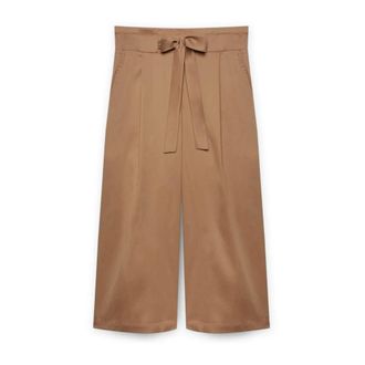 Fiorella Rubino Dames, Broeken, Beige, Maat: XS Katoen