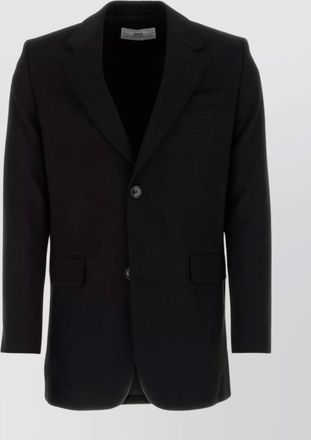 Ami wool blazer with chest and flap pockets