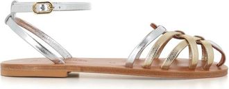 K.Jacques St Tropez Sandalen - Dames - Sandalen - Geel - 40 EU - Leer - Schoenen