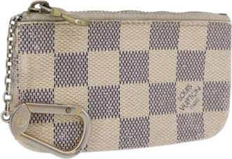 Louis Vuitton Pre-owned Wallets, female, White, Size: ONE SIZE Pre-owned Damier Azur Coin Purse