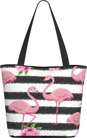 AOOEDM Flamingos Ladies Shopping Bag 13x11x7in.The Perfect ValentineS Day Gift.It Is The Best ValentineS Day Gift For Mom, Daughter, Wife,Etc