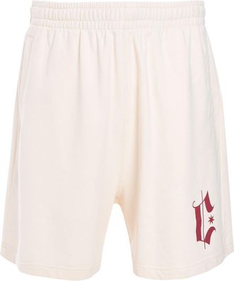 Marcelo Burlon Headletter Comfy shorts - Beige