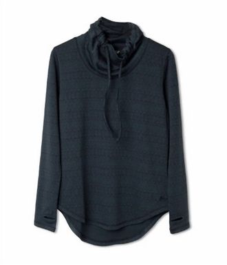 Kavu Womens Skylar Cowl Neck Sweater In Forest Knit