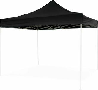 Evergreen Tela Lateral Impermeable Negra Con Puerta Enrollable Para Cenador Plegable - 3x2mt