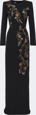 Dries Van Noten Floral embellished gown