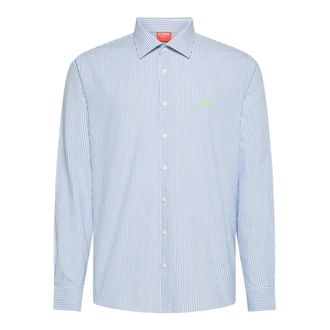 Sun 68 Heren, Overhemden, Blauw, Maat: 2XL