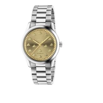 Gucci G-Timeless Quartz Gold Dial Ladies Watch YA1265035