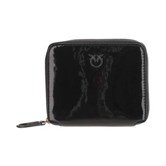 Pinko Wallets & Cardholders, female, Black, Size: ONE SIZE Love Birds Wallet Zip Closure