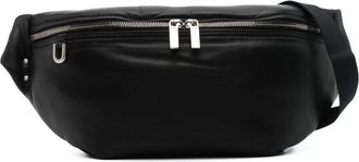 Rick Owens Bumbag leather belt bag - men - Lambskin/Polyester/Cotton - One Size - Black