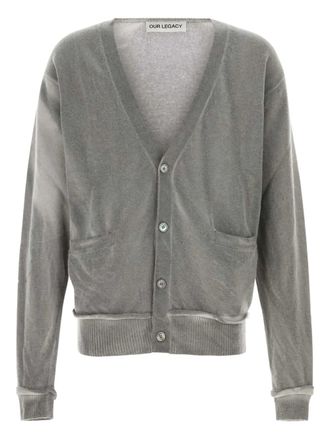 Our Legacy button-fastening cardigan - men - Merino - 46 - Grey