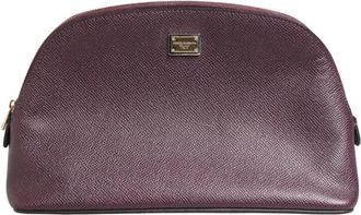 Dolce & Gabbana Pouch Wallet - unisex - Portefeuilles - Paars - ONE Size - Leer - Accessoires
