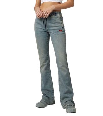Diesel Blue Bootcut Mid Rise Jeans