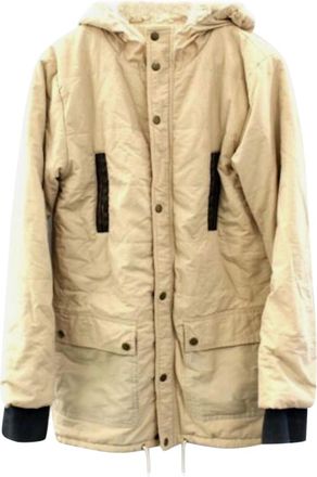 Ganni faux shearling lined hooded coat Size S