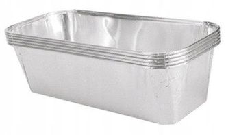 OEM Moldes De Aluminio Ravi Plateados De 1500 Ml, 5 Unidades