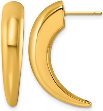 Diamond2Deal 18K Yellow Gold Pointed Fashion Stud Earrings