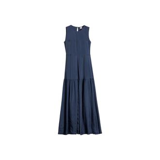 Aspesi Maxi Dresses, female, Blue, Size: 2XS Maxi Dress