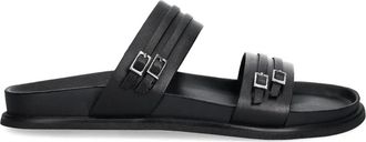 Vagabond Effie buckle-detail leather sandals - women - Calf Leather/Calf Leather/Rubber - 39 - Black