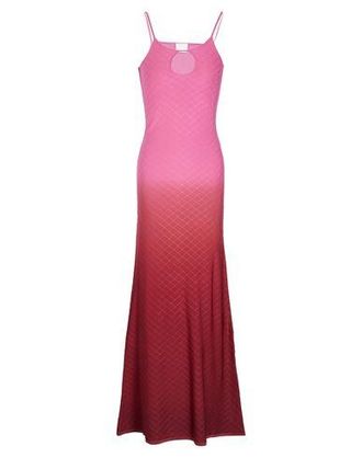 8 by YOOX VISCOSE BLEND BRIGHT JACQUARD MAXI DRESS