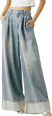 Blank NYC Pleated Wide Leg Jeans in Easy Day at Nordstrom, Size 25