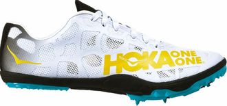Hoka One One Womens Rocket Track Spikes Shoes In Black/cyan