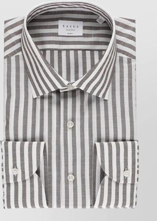 Xacus striped long-sleeve shirt