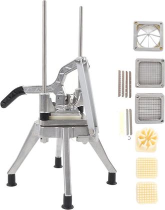 OEM Picadora Manual De Frutas Y Verduras, 4 Cuchillas, 1/2 Pulgada, 3/8 De Pulgada, 1/4 De Pulgada, 8 Piezas, Cortadora De Papas Fritas, Cortadora De Papa