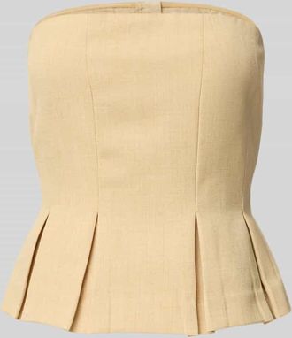 Gestuz Slim Fit Corsage mit Viskose-Anteil Modell Stacy in Pastell Gelb Melange, Gr&ouml;&szlig;e 34