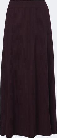 Joseph Hallie ribbed-knit wool-blend midi skirt