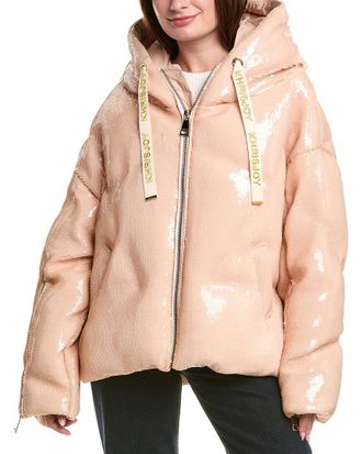 Khrisjoy Khrisjoy Khris Scale Sequin Puffer Jacket