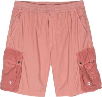 Iceberg embroidered-logo cargo shorts - men - Cupro/Cotton - 48 - Pink