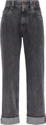 Brunello Cucinelli Jeans con cinque tasche - Grigio