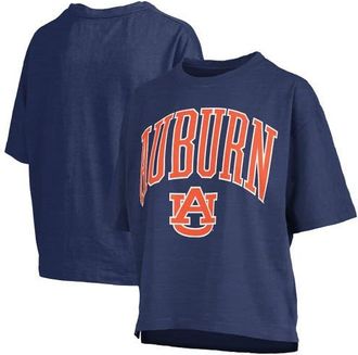 Pressbox Womens Pressbox Navy Auburn Tigers Nelson Arch Over Logo Waist Length Oversized Slub T-Shirt at Nordstrom, Size X-Large