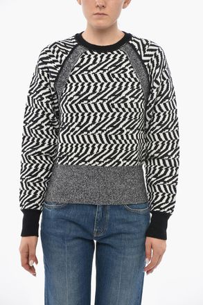 Stella McCartney Maglia Girocollo in Lana Bicolore Stella McCartney