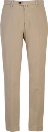BRIGLIA 1949 Slim Fit Katoenen Broek - Heren - Chinos - Bruin - 2XL - Katoen - Broeken