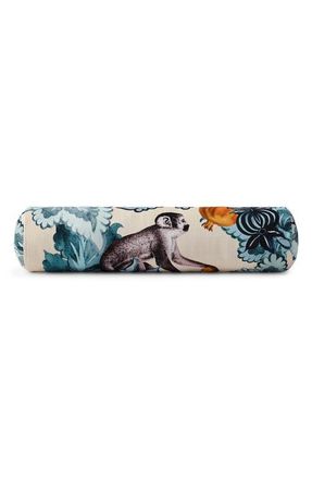 Sunday Citizen Damasc Monkey Cotton Bolster Pillow in Slate Grey at Nordstrom