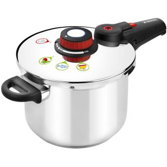 Monix Olla A Presi&oacute;n De Acero Inoxidable Moderna 7 Litros Plata