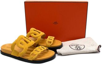 Hermès Yellow Extra Sandals Size 37