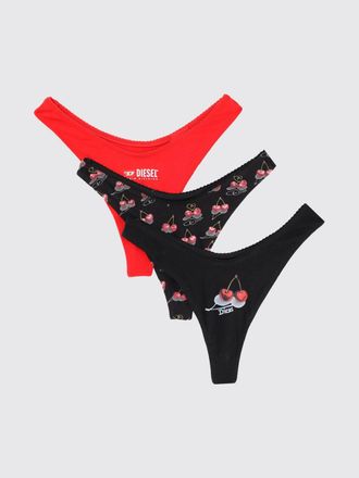 Diesel Set 3 slip in cotone stampato con logo Cherry