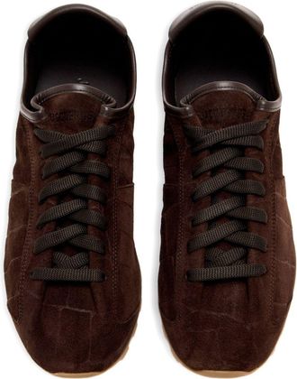 Jacquemus Suede Lace-Up Sneaker - Brown