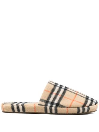 Burberry Slippers a quadri - Toni neutri