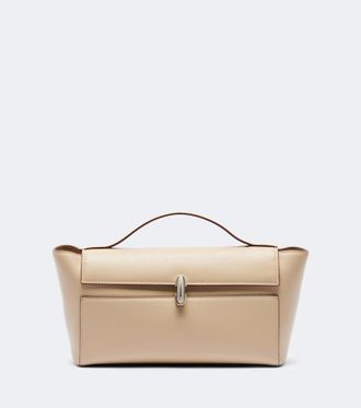 Savette Symmetry Trapeze Small leather top-handle bag