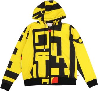 Walter Van Beirendonck graphic-print zip-up hoodie - men - Cotton - L - Black