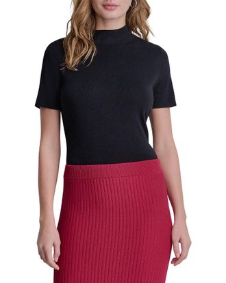 DKNY Fringe Sweater Skirt