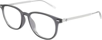 Montblanc Optisch Montuur - Heren - Brillen - Grijs - 53 MM - Accessoires
