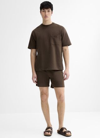 Le 31 Mens Hemp and organic cotton lounge short Inseam: 6