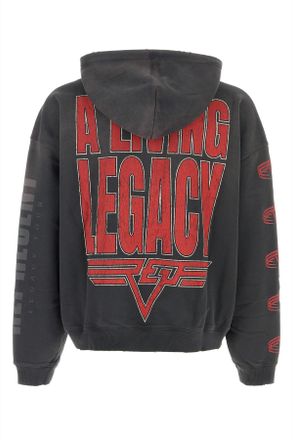 Represent Mens Dark Grey Cotton Sweatshirt Sunfadegrey Exterior: Felpe